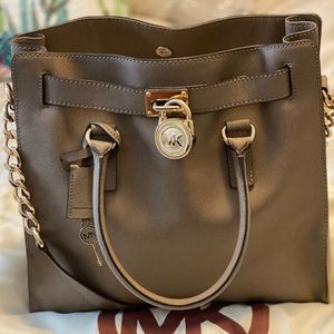 Michael Kors Dark Dune Hamilton Bag